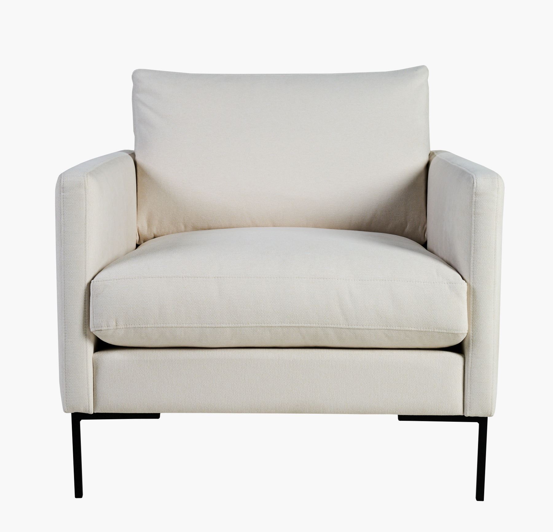Setetrekkpakke loungestol hvit - 40x40x60 cm