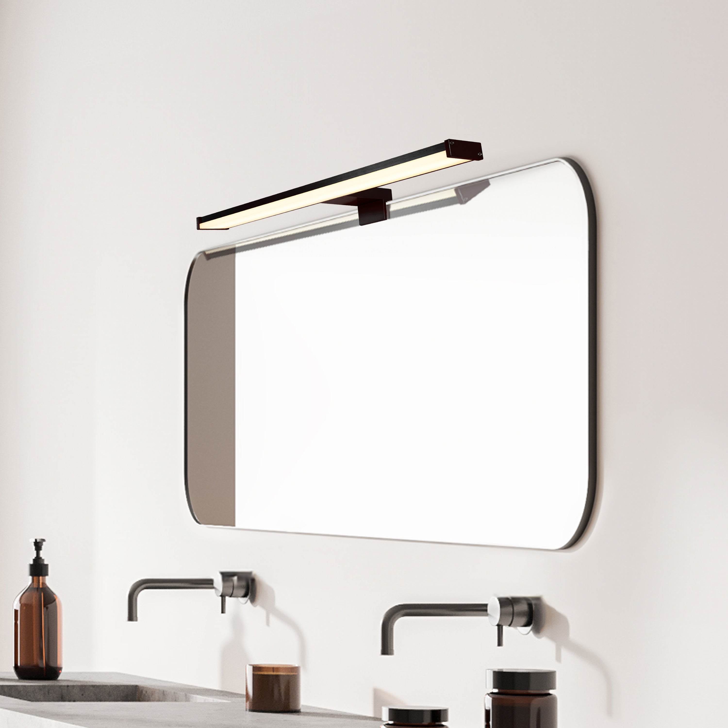 Searchlight Kos Badkamerlamp B 60 cm - Zwart