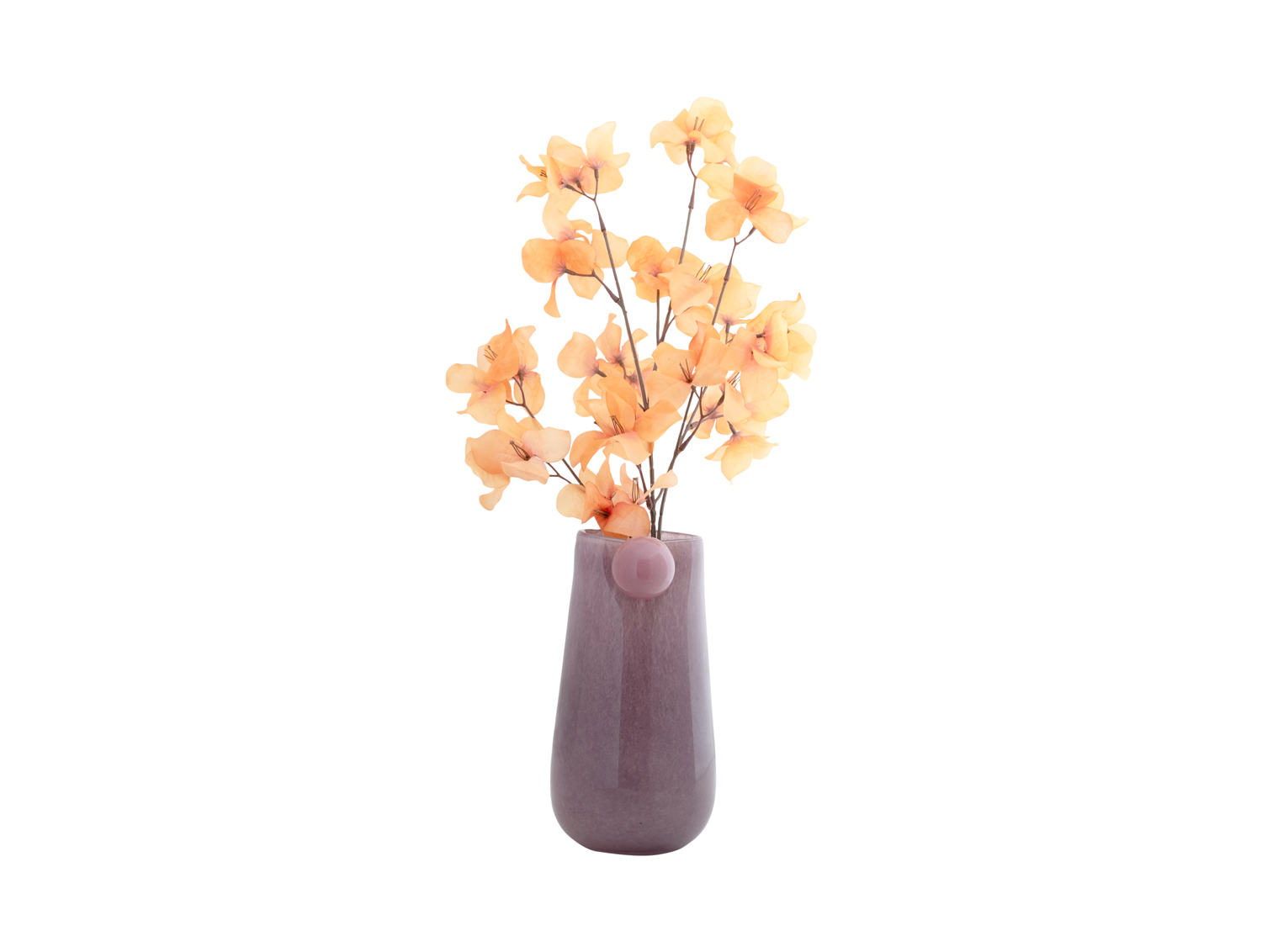 Vase Bolita glass medium soft purple w. soft pink