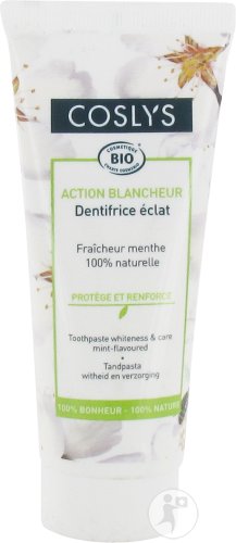 Coslys Dentifrice Bio Blancheur Menthe Et Bicarbonate Tube 100g