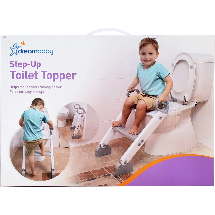 Dreambaby® Toilettentrainer mit Leiter in grauweiß