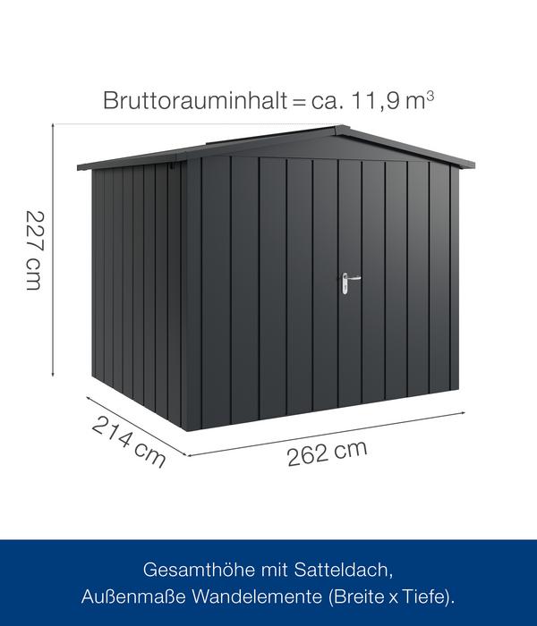 Hörmann Metallgerätehaus Juno JSD9 M-Sk