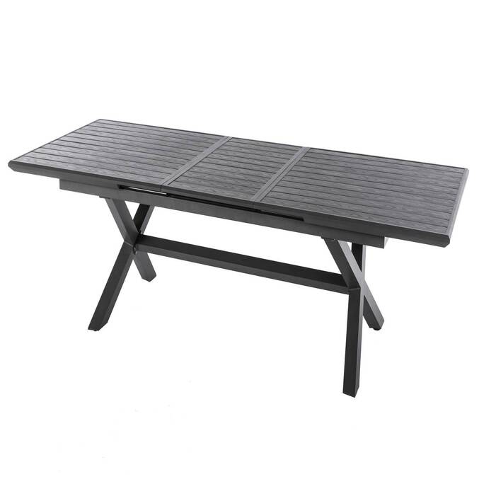 Table de jardin extensible AXIOME Ardoise granitée
