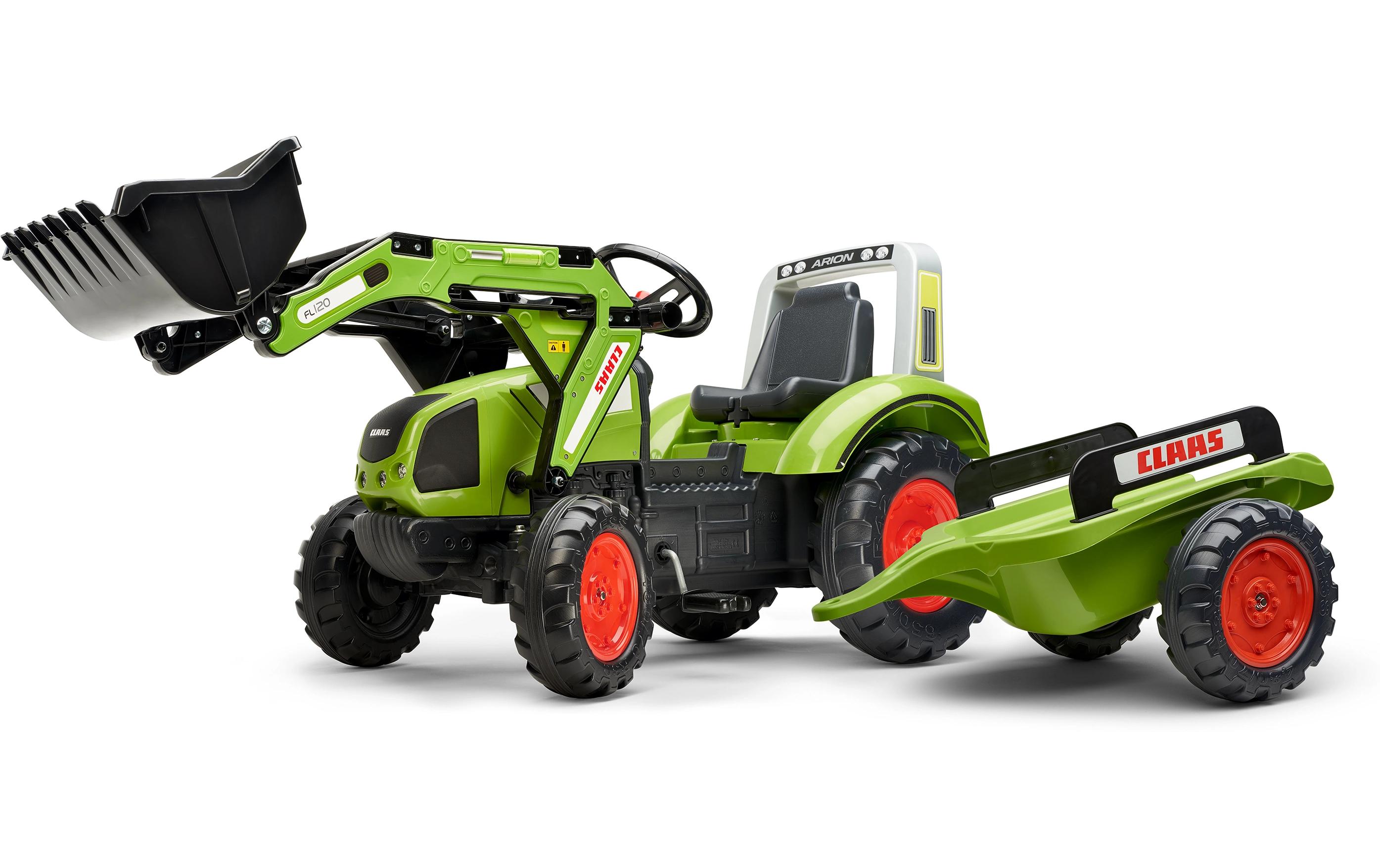 Claas Traktor + Anh. XL<br>Baggerlader mit Anhänger