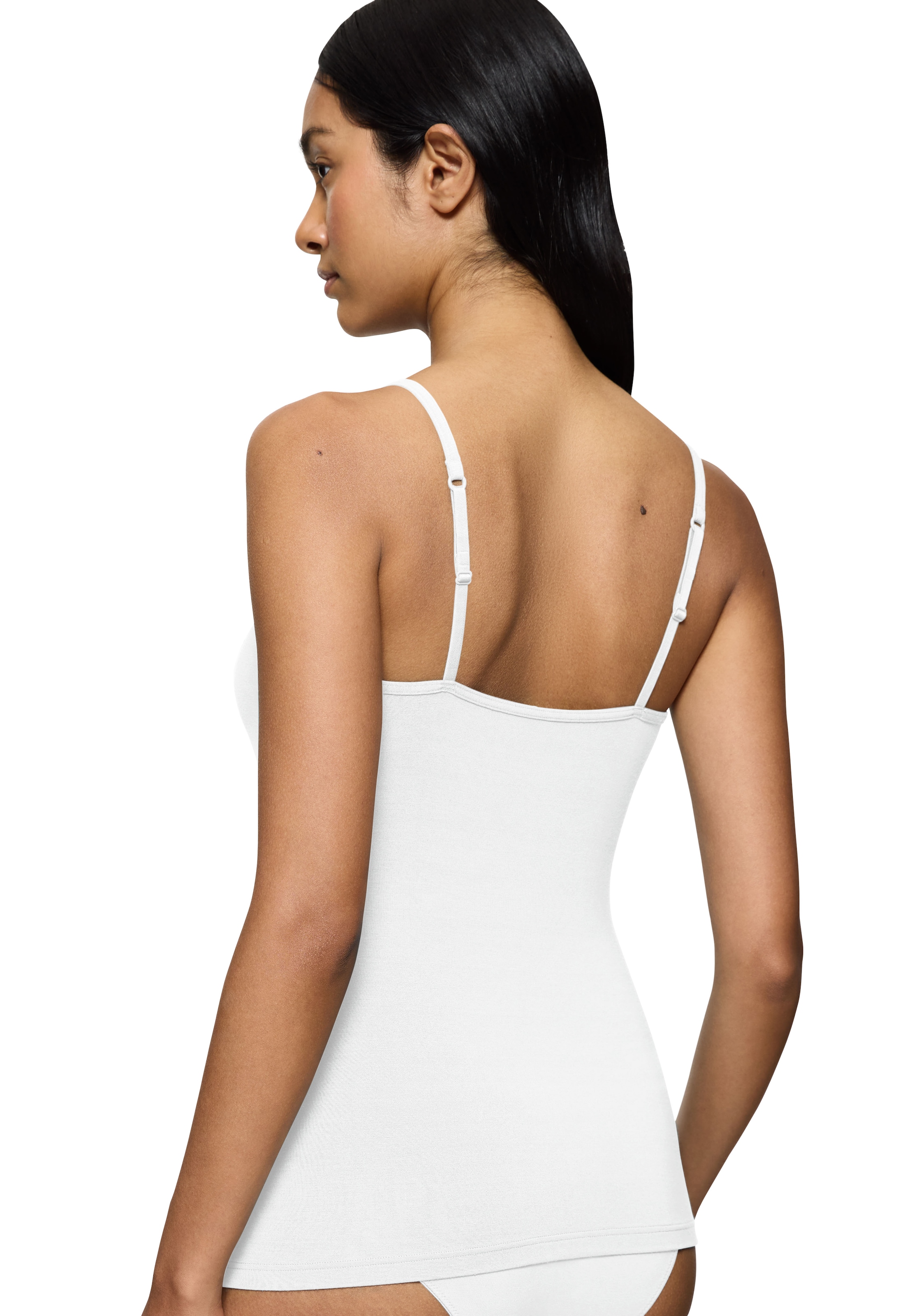 Triumph Spaghettitop »Feel of Modal«, seidenweich, eckiger Ausschnitt, bequem, Spitzen-Details, elastisch