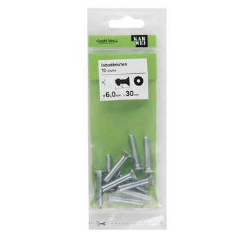 KARWEI inbusbout M6x30 mm 10 stuks