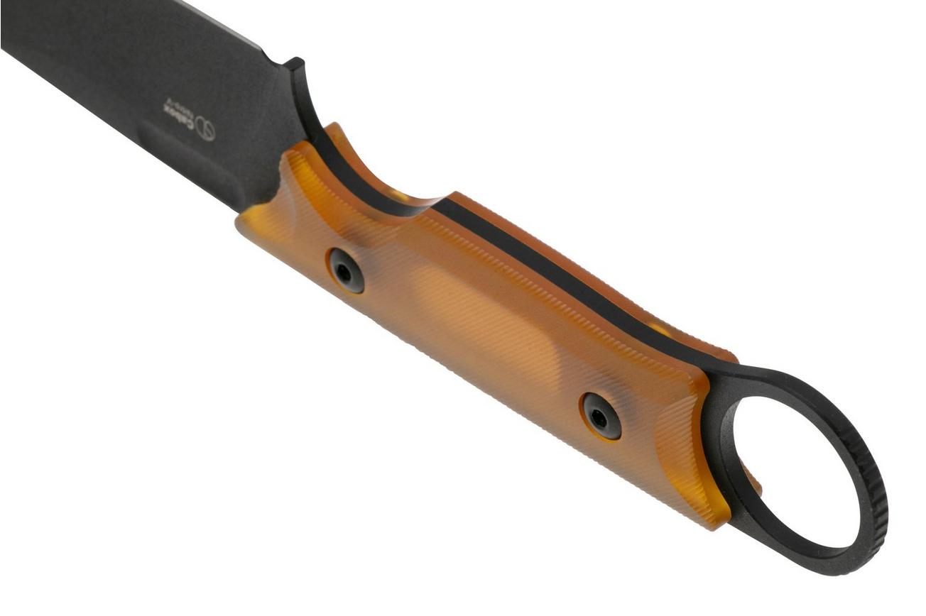 Kizer Cabox 1048A6, Black Nitro-V, PEI Handle vaststaand mes, Jonathan Styles design