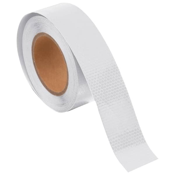 vidaXL Reflekterende tape hvit 5 cm x 20 m PVC