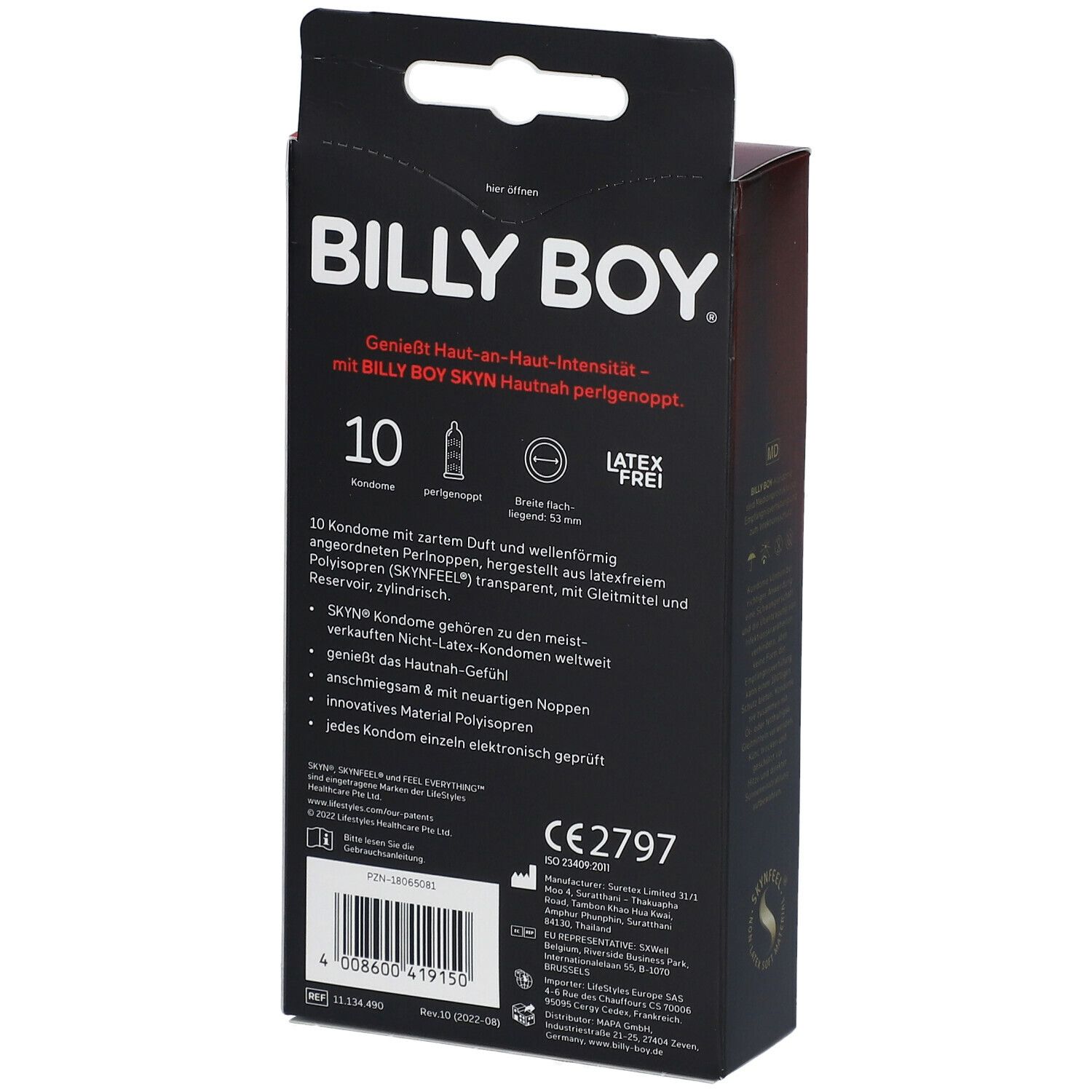 BILLY BOY Skyn Hautnah perlgenoppt