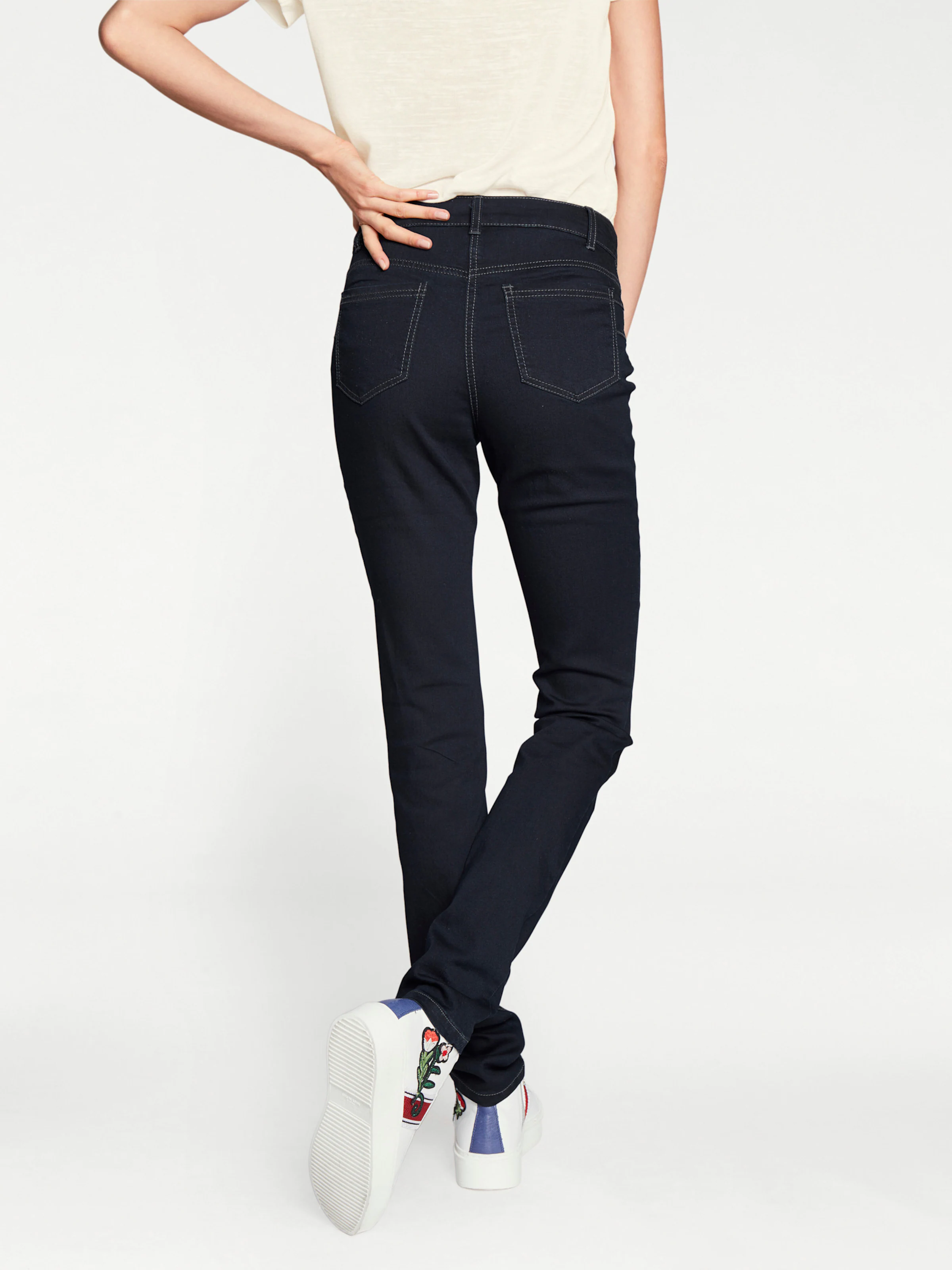 heine Bauchweg-Jeans in dark denim