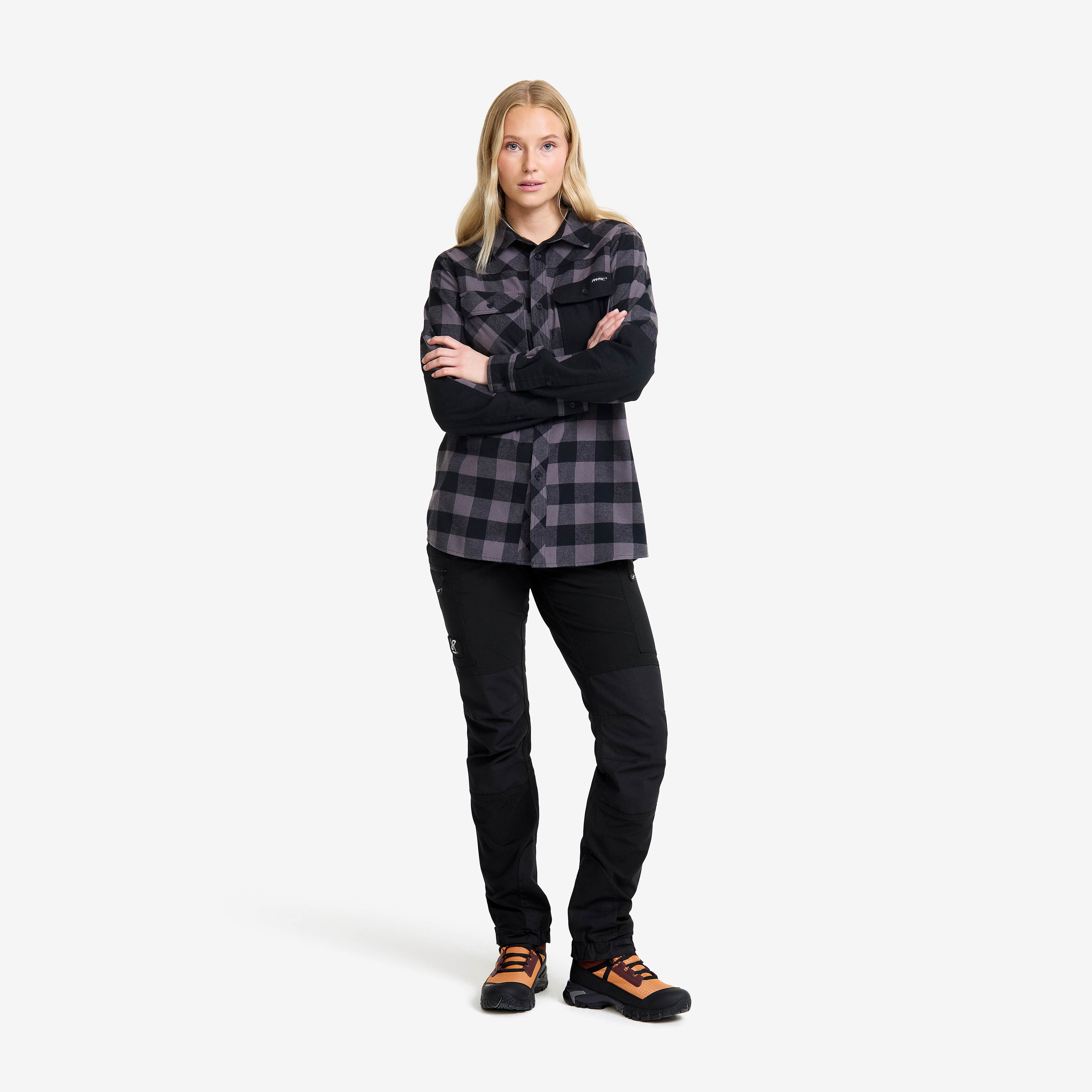 Campfire Shirt Dame Black/Anthracite