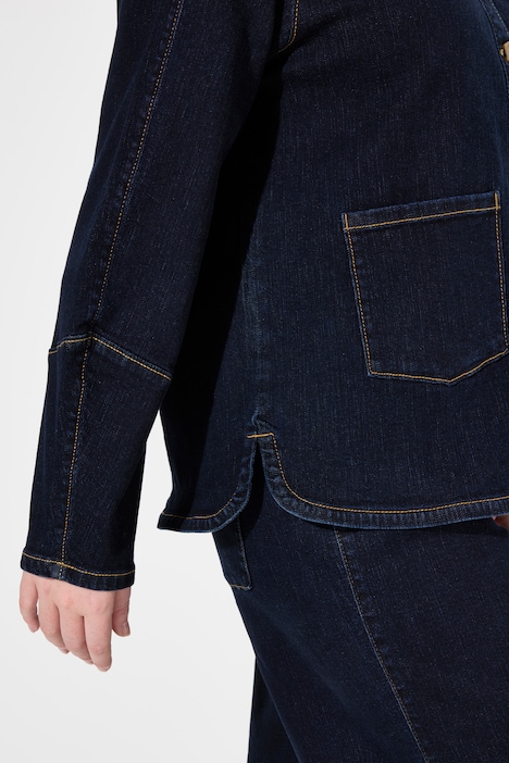 Jeansjacke, Hemdkragen, Stretch, Biobaumwolle