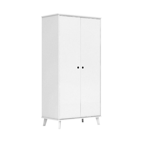 BLN Kids Sacha Kledingkast White 2-Deurs