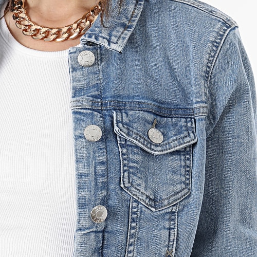 Veste Jean Femme Crop Wonder Denim Bleu Denim