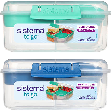 Sistema Bento Cube madkasse (1,25L) - flere varianter - assorteret