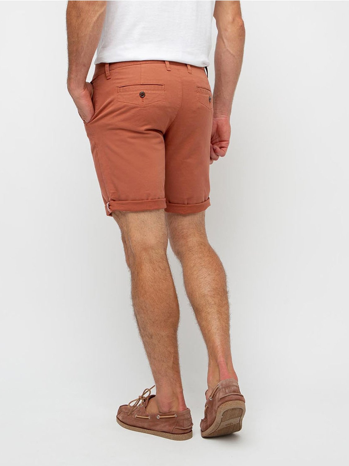Shorts Homme Coton Biologique Orange