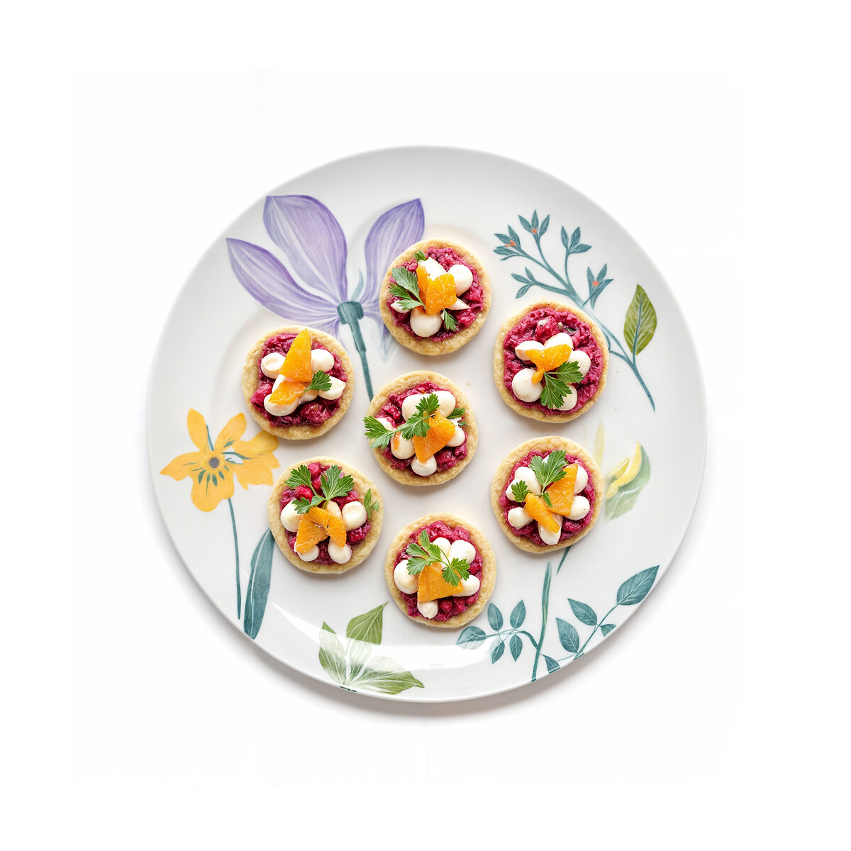 LA REDOUTE INTERIEURS<br>Conjunto de 4 pratos de porcelana, Delila
