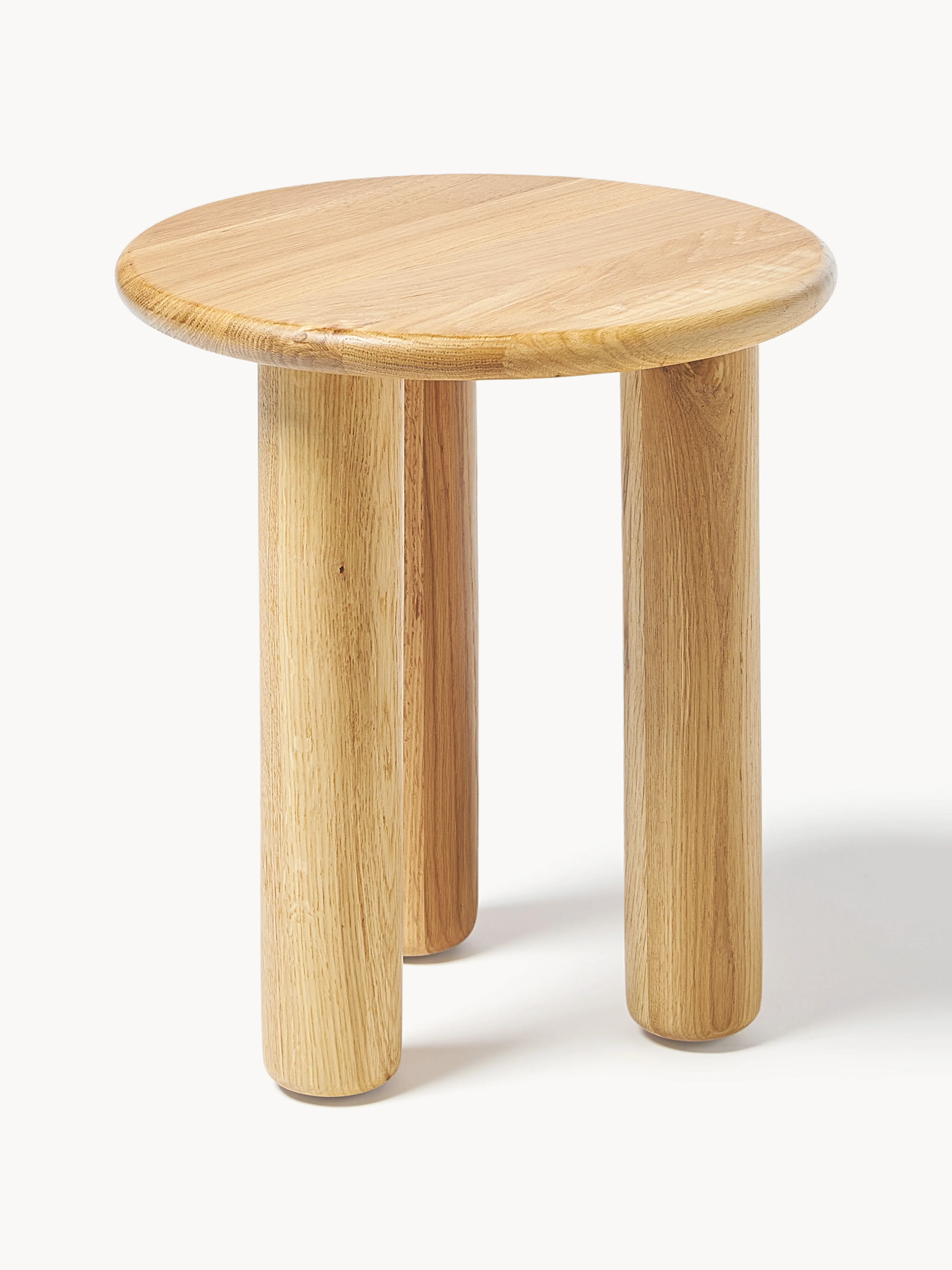 Ronde bijzettafel Didi van eikenhout