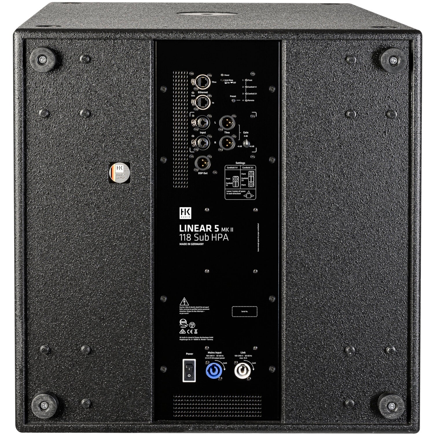 HK Audio Linear 5 MKII 118 Sub HPA compacte 18 inch bass reflex subwoofer