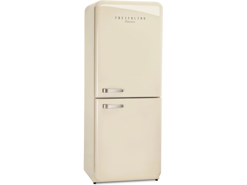 Trisa Kühl-Gefrierkombination Frescolino Classic Creme, Rec Kombigerät mit Kühlschrank und Gefrierschrank
