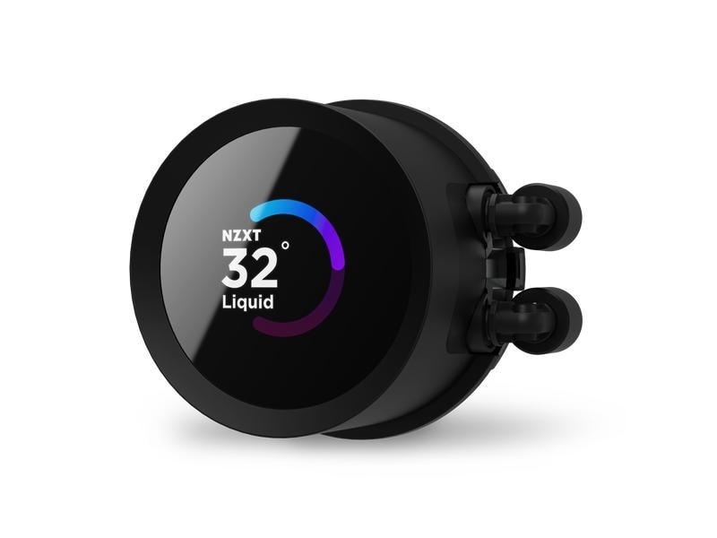 NZXT Wasserkühlung Kraken 360 Schwarz Wasserkühler für Intel und AMD Prozessorsockel mit LCD-Anzeige