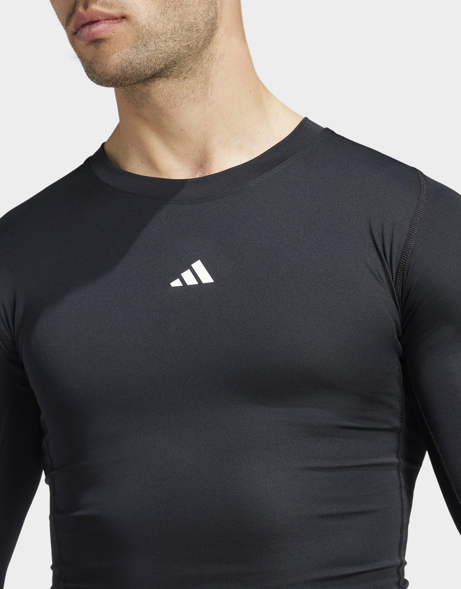 adidas T-shirt de training manches longues compression TECHFIT