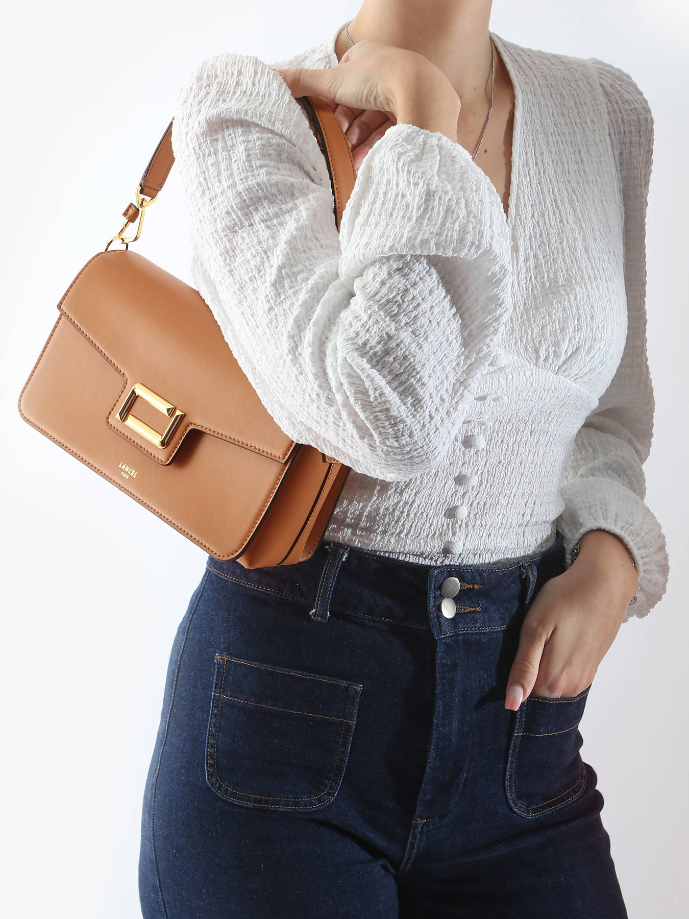 sac port paule Angele cuir LANCEL
