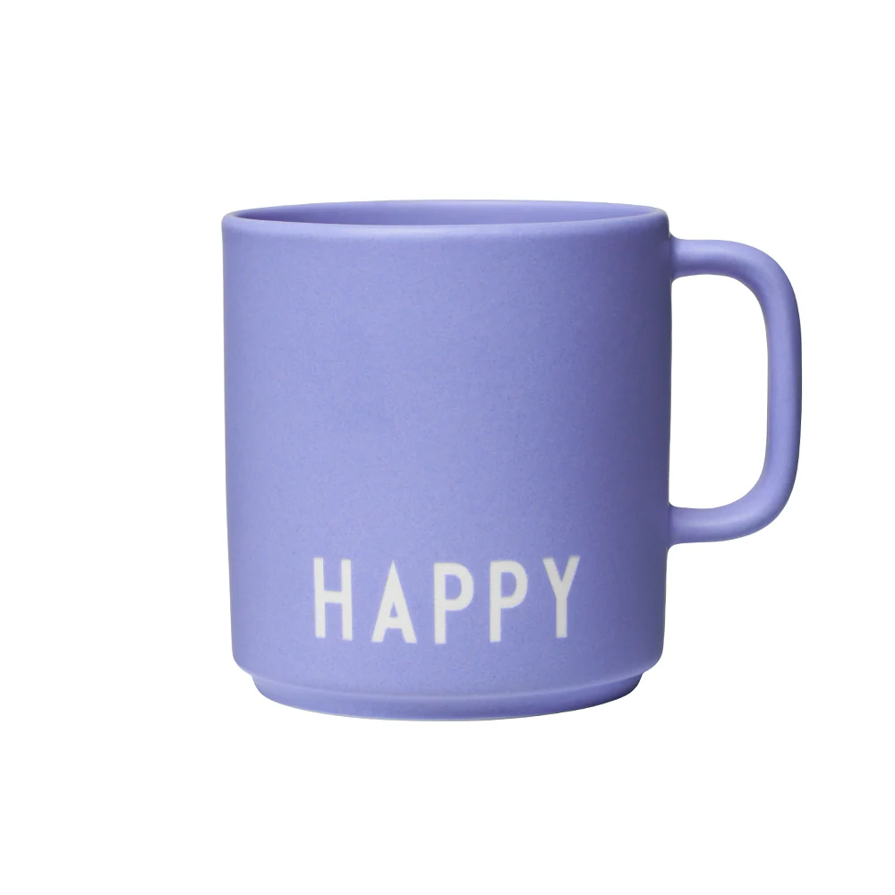 Design Letters  Favourite kop, Happy - Pale Iris