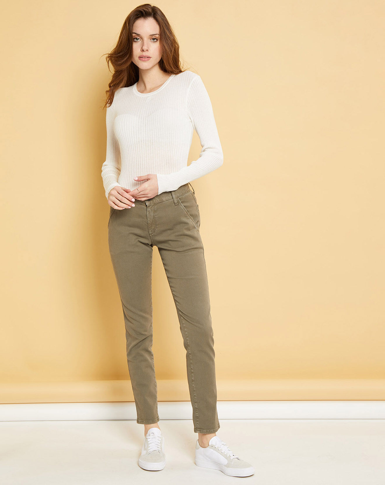 Acquaverde Jean droit Natural Mels vert algue