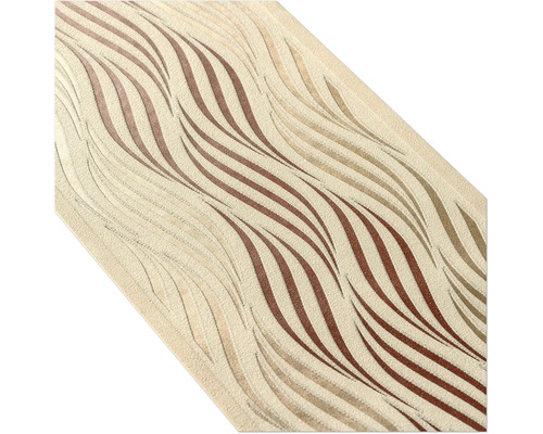 Zelfklevende rand 3841-33 Alleen Rand Golven beige bruin 5 m x 13 cm