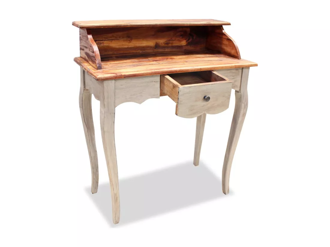 Bureau Bois de récupération massif 80 x 40 x 92 cm