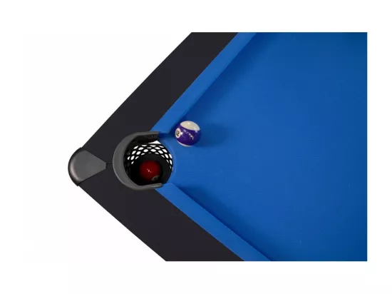 Billard Américain HARMONY 6Ft - 206,5 x 116,5 x 80 cm avec accessoires et plateau dînatoire - Couleur Noir