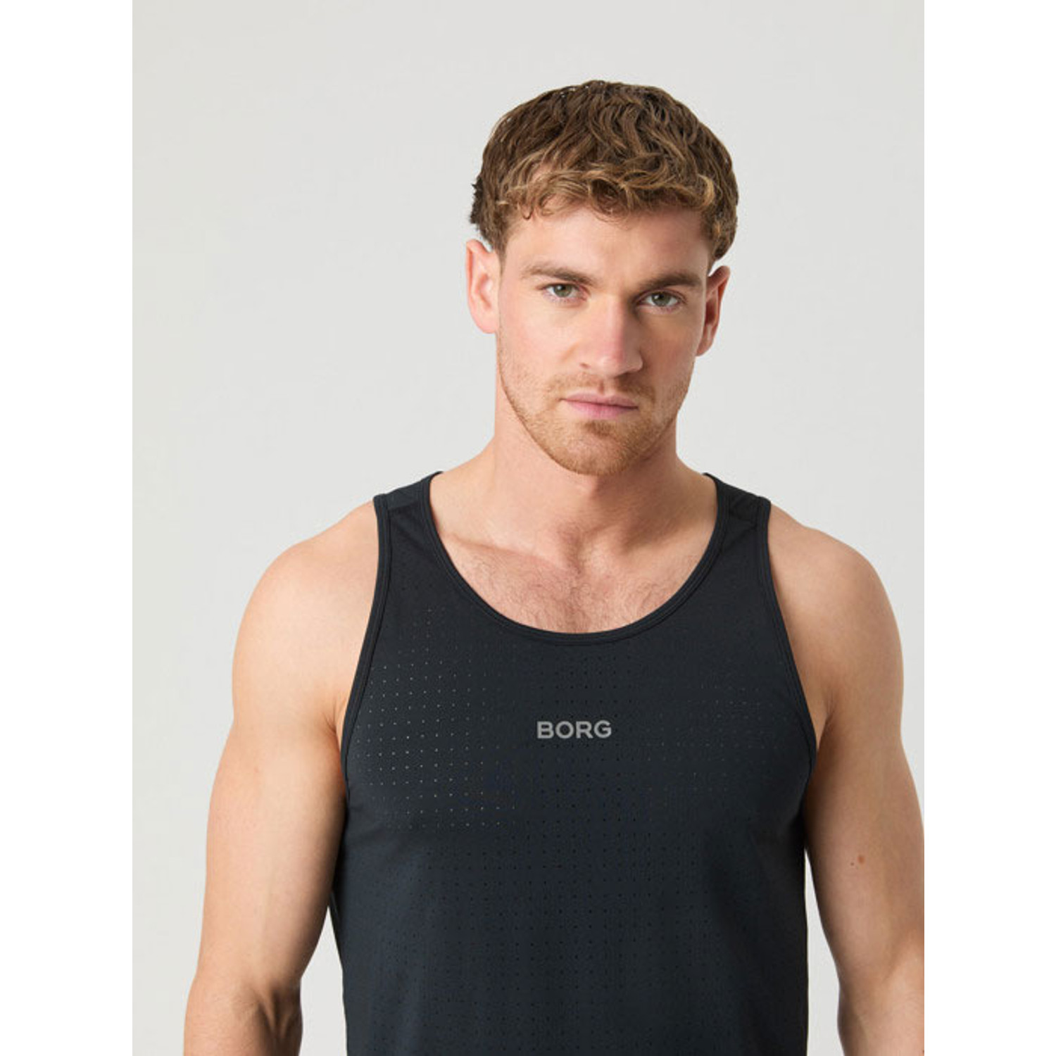 Björn Borg Running perforated Singlet Heren
