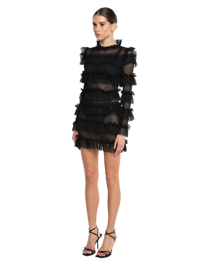 OW Collection GRACE Dress Black caviar
