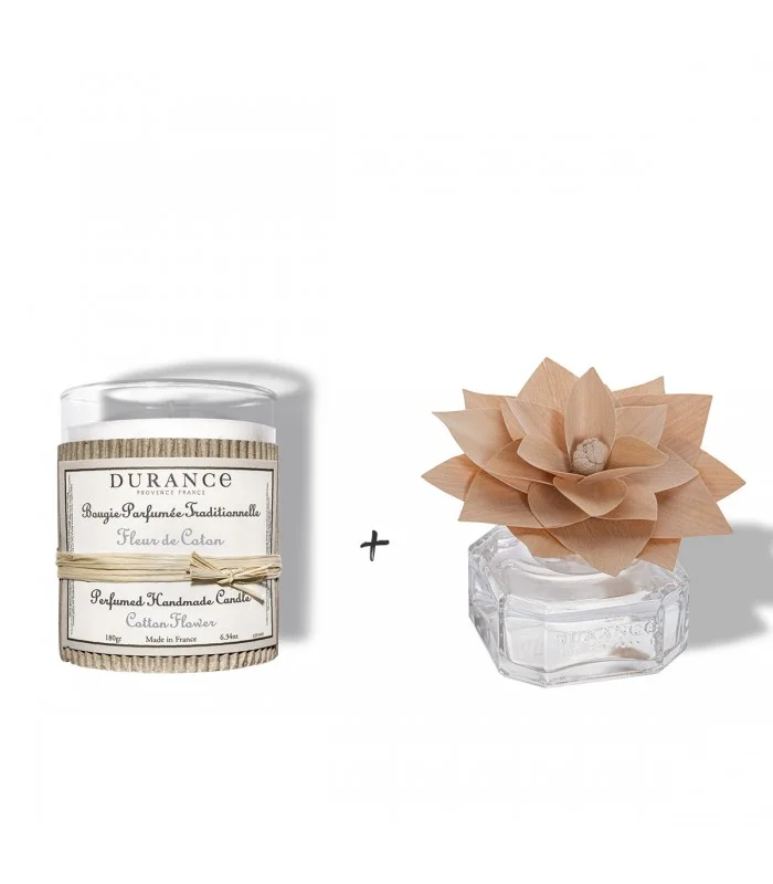 Duo Bougie et Fleur Parfumée