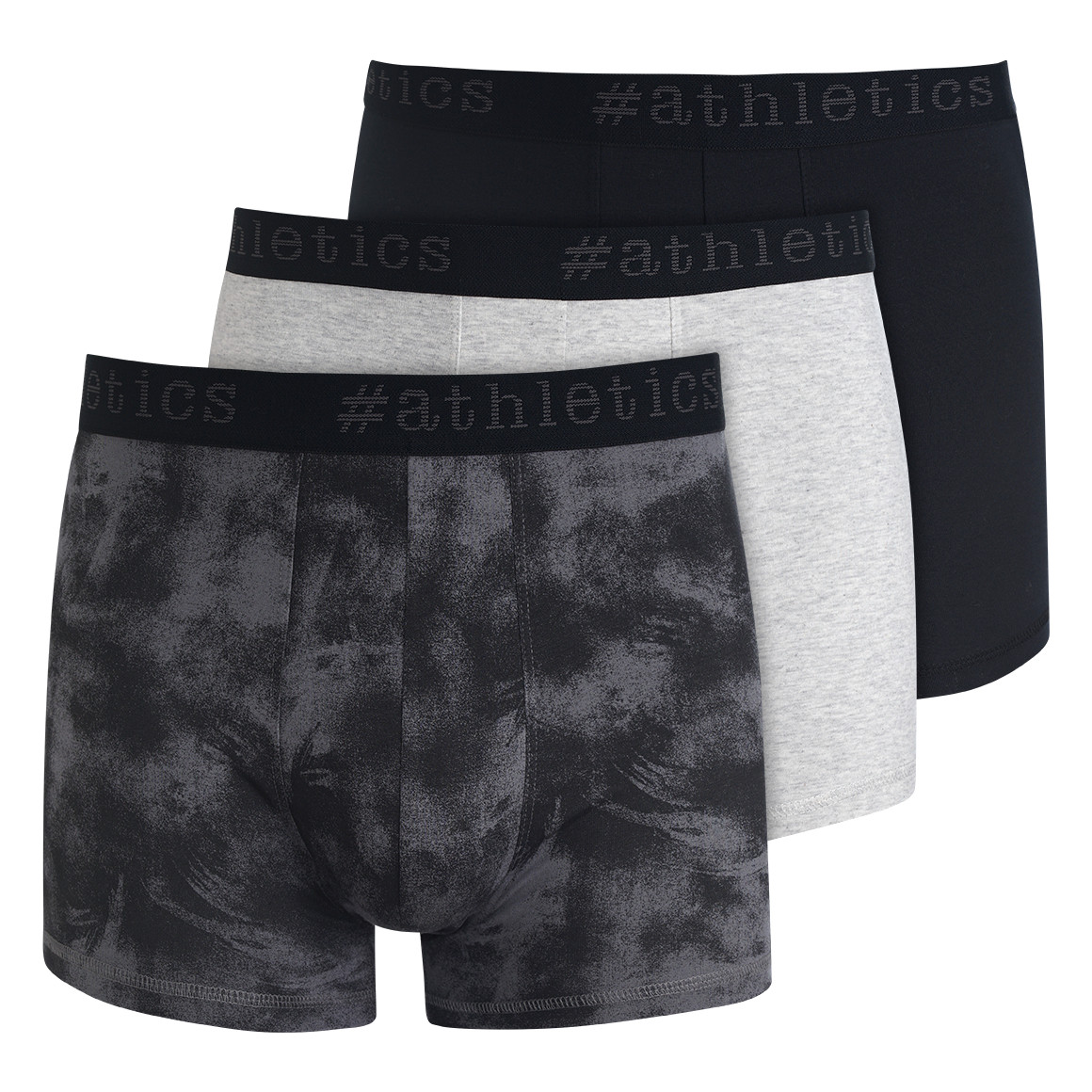 VanVaan 3 Herren Retroshorts im Set hellgrau / schwarz