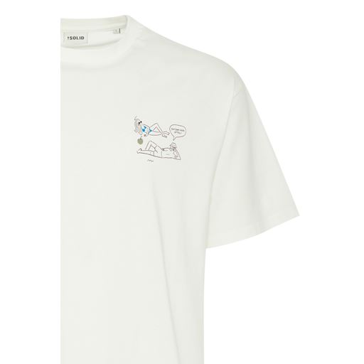 Solid Ihsan T-shirt, Off White, M