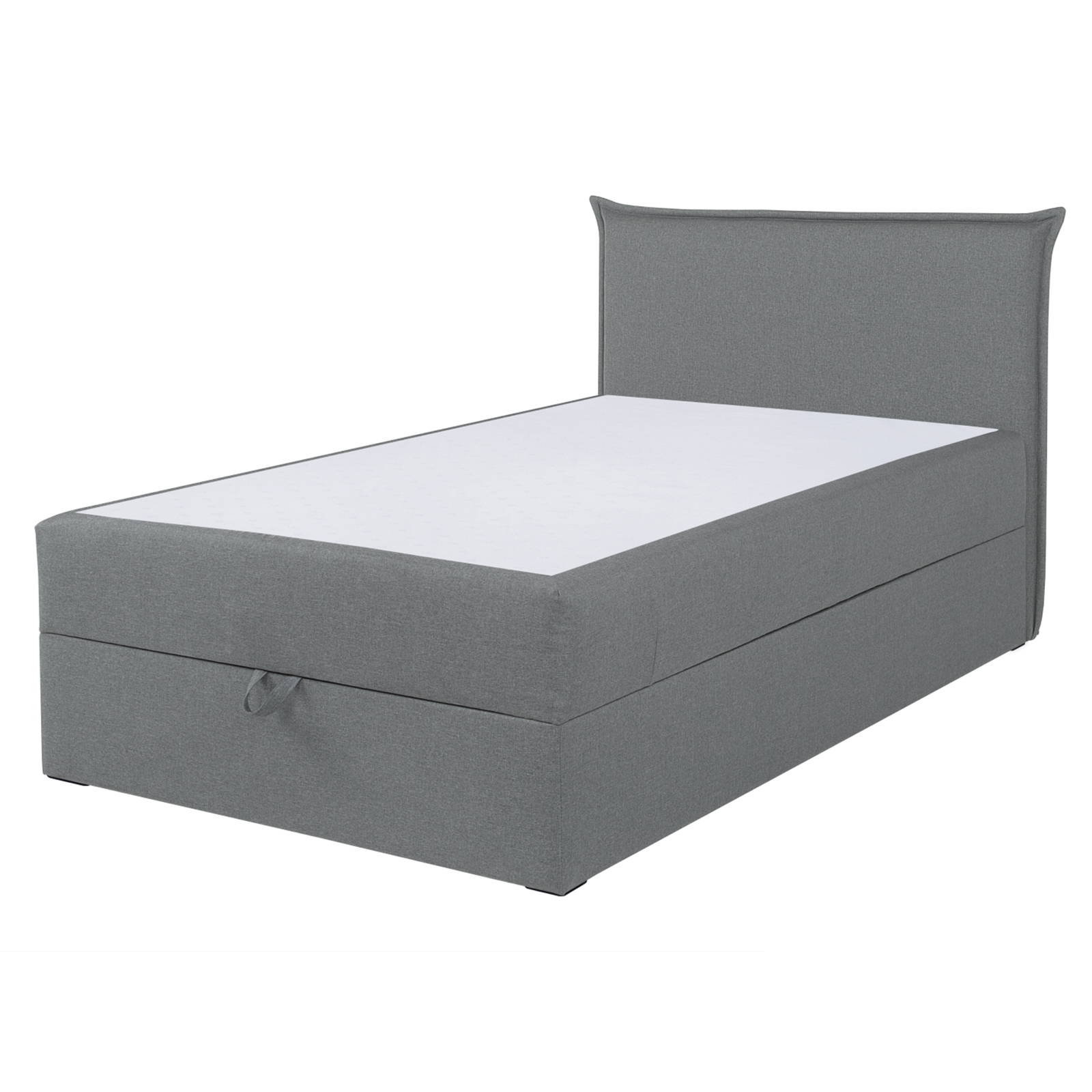 Boxspringbett - silber - H3 - mit Bettkasten - 120x200 cm