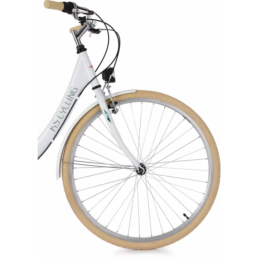 KS Cycling Damenfahrrad Cityrad 6-Gänge Toskana 26 Zoll Weiß