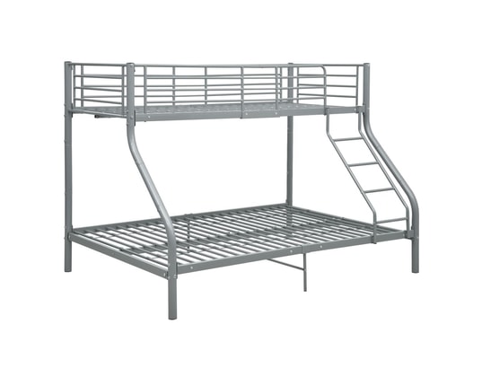 VIDAXL - Sommier 140 x 200 Cadre de lit superposé gris métal 140x200 cm/90x200 cm