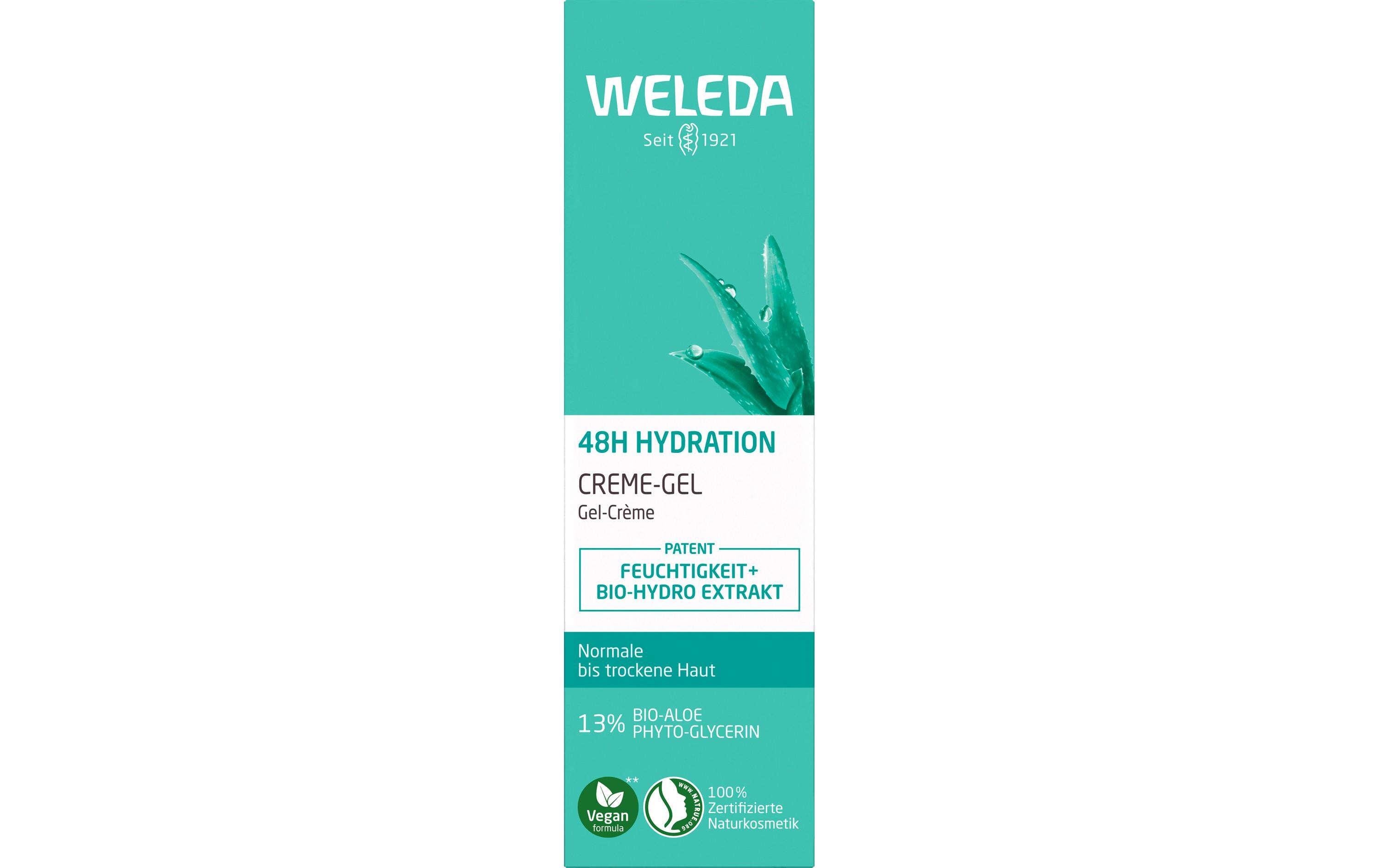 Gesichtsgel 48 h Hydration Creme-Gel 30 mlNatürliche Gesichtspflege sorgt für sofortige, langanhaltende Feuchtigkeit