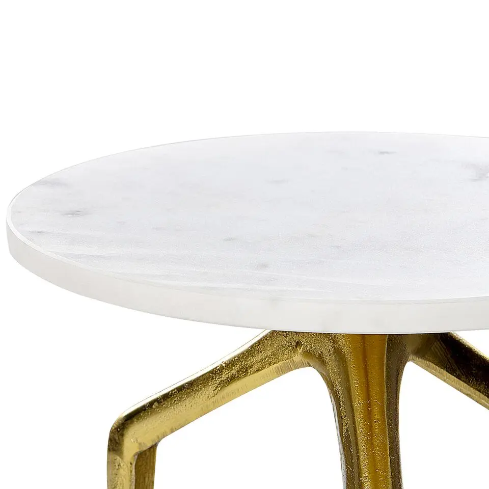 TILPA - Bijzettafel - Wit - Marmer