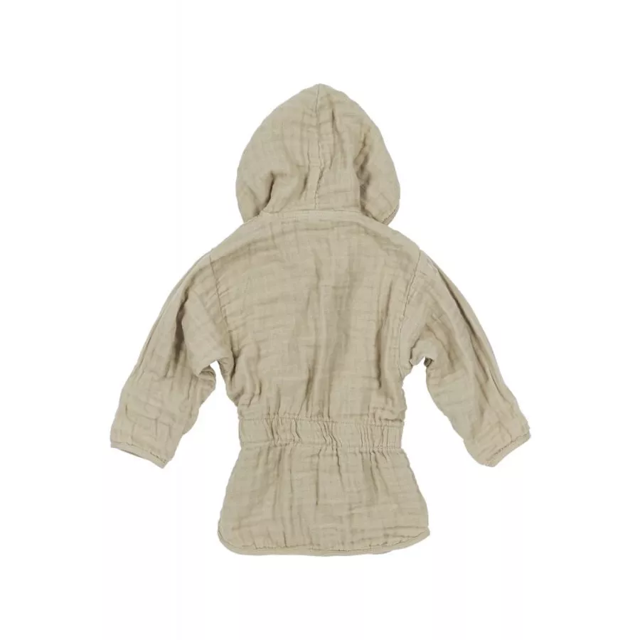 MEYCO Bademantel Musslin Uni Sand