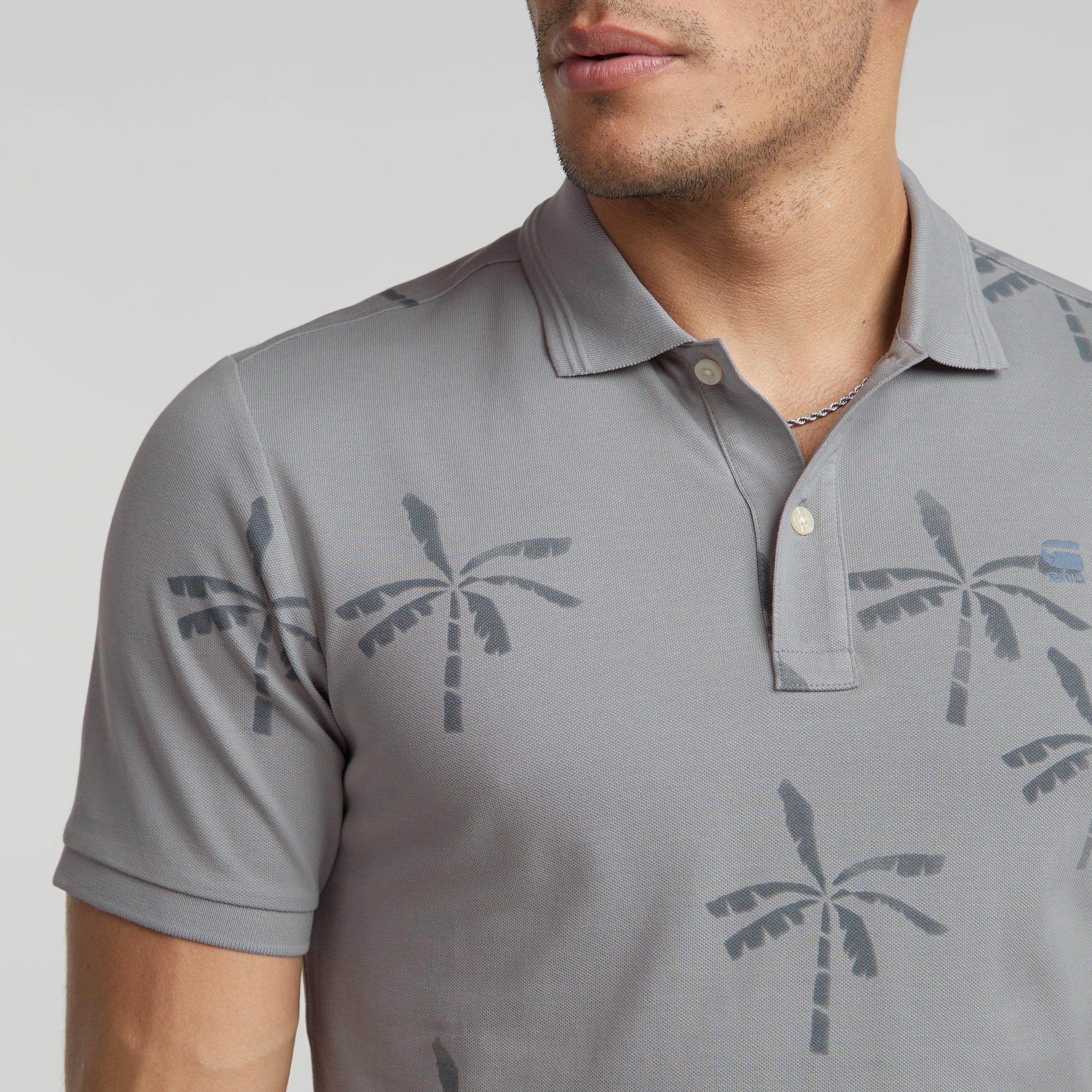 G Star Dunda Slim Print Polo Shirt