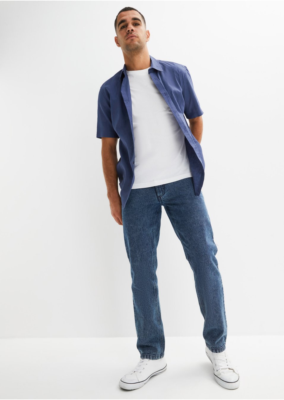 Jean Regular Fit en coton, Straight
