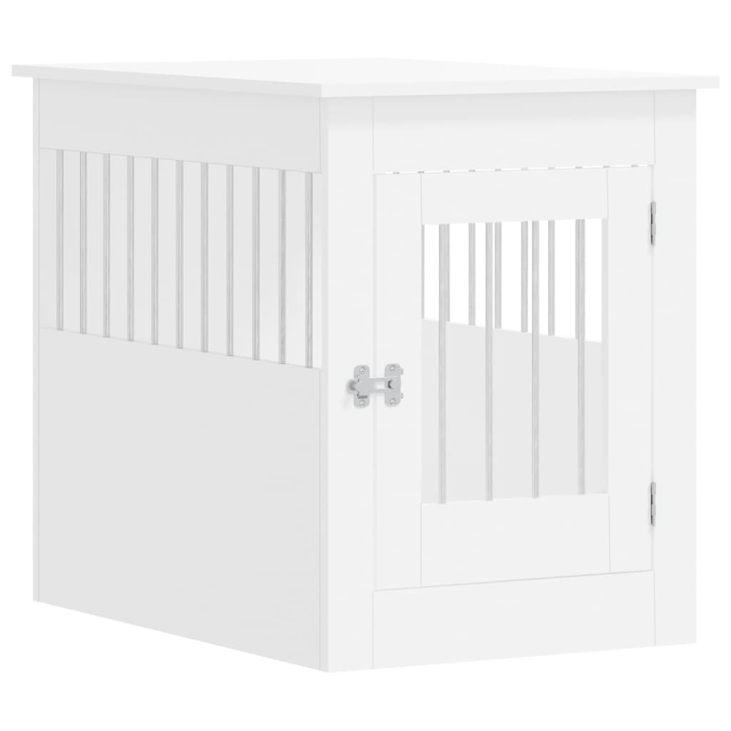 gaiola para cães em madeira engenheirada vidaXL branca 45x62x59 cm