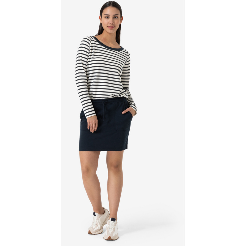 Super.Natural Damen Everyday Stripe Bio Crew Longsleeve