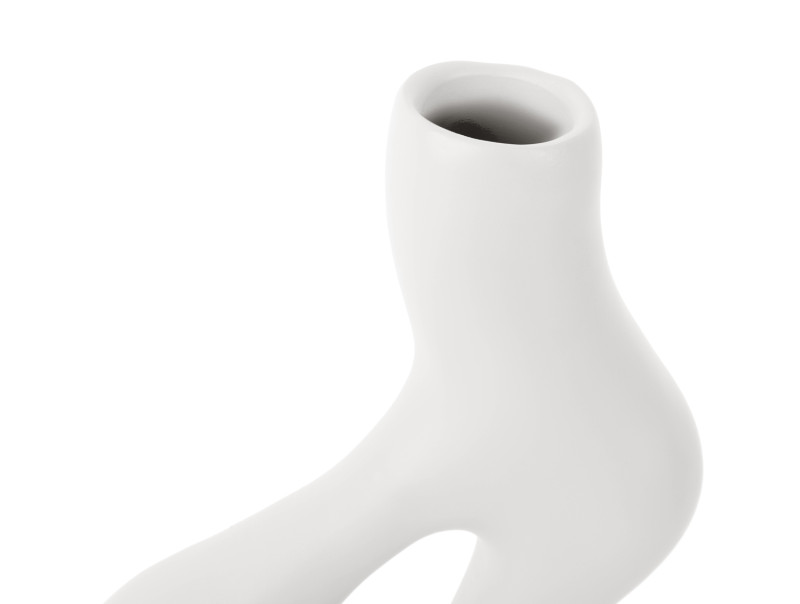 Vase Organic Swirls PT3912LB Latte brown