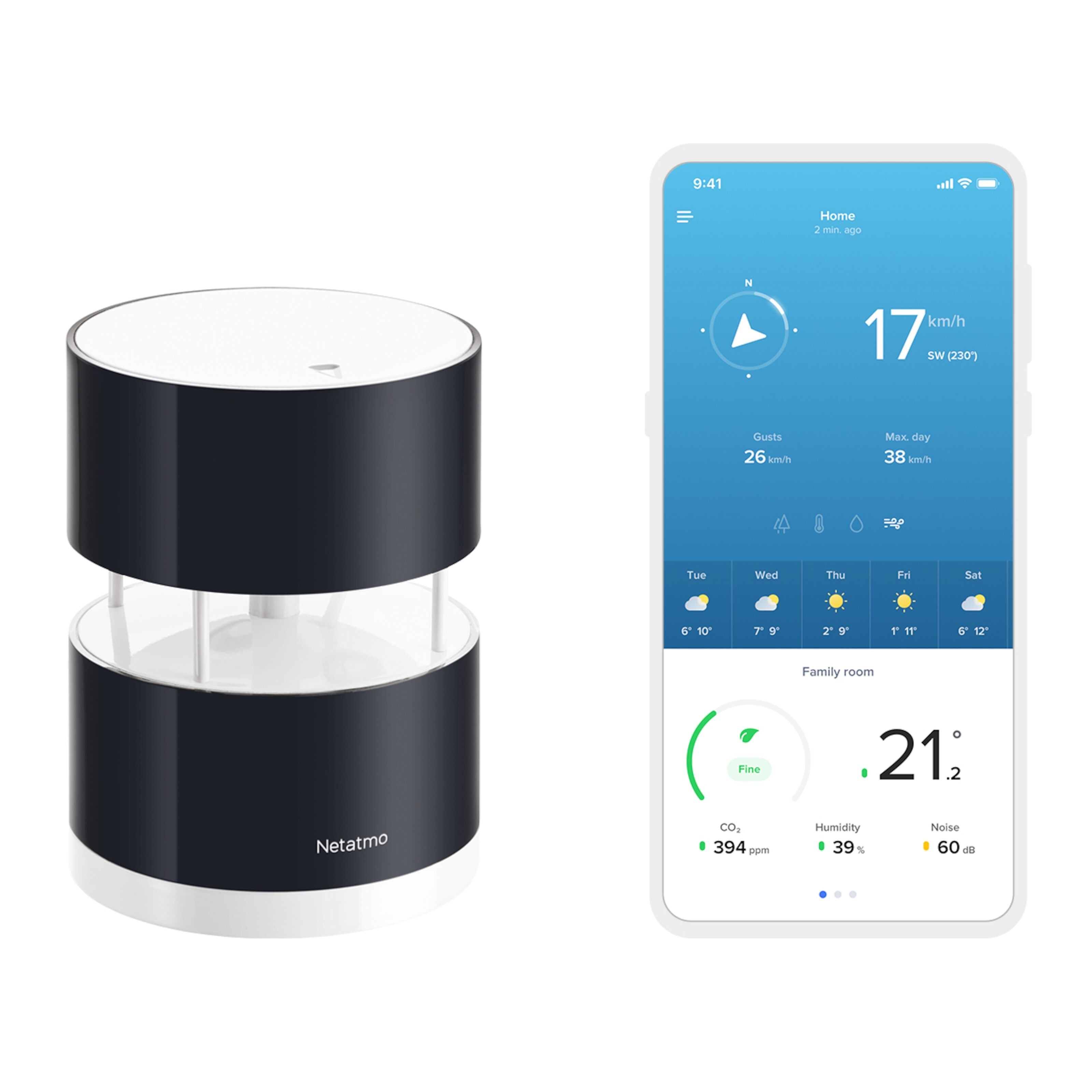 Netatmo Anemometer for Netatmo værstasjon