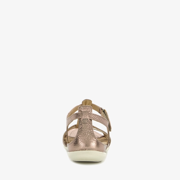 ECCO Flash leren dames sandalen beige/goud